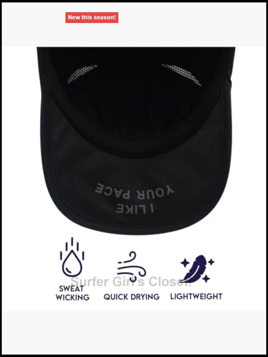 Performance Running Cap | Lightweight Quick Dry Sport Hat with Velcro Closure main image 7